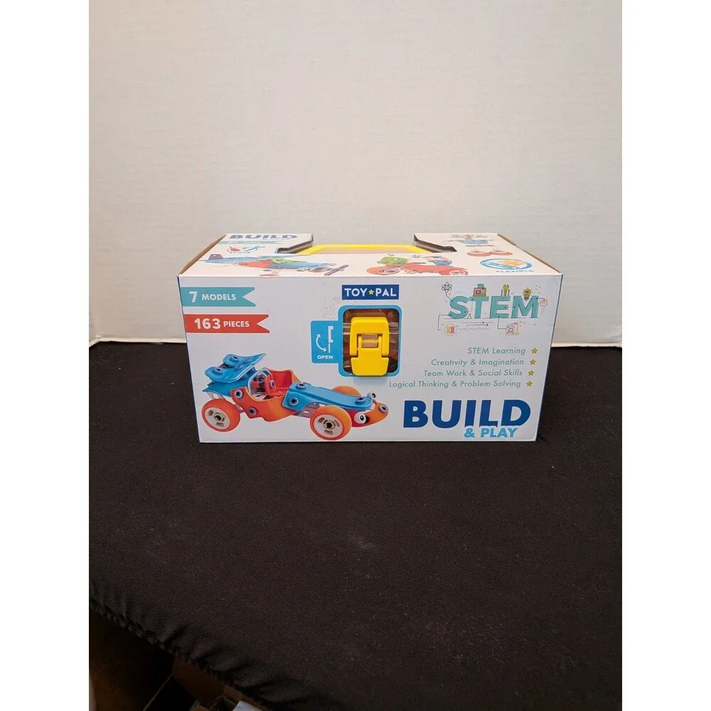 Build Toys & Play Building Kit STEM Learning 7 Models 163 Pieces Science Gift